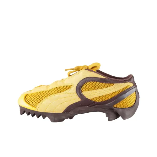 Сотрудничество JJJJound x Slam Jam X Aries X PUMA Устойчивые к истиранию низкие кроссовки для тренировок Мужские Желто-коричневые