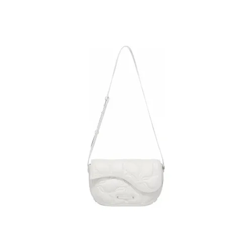 LI NING 1990 Classic Collection Коровья кожа Сумка через плечо Стандартная Женская Экрю