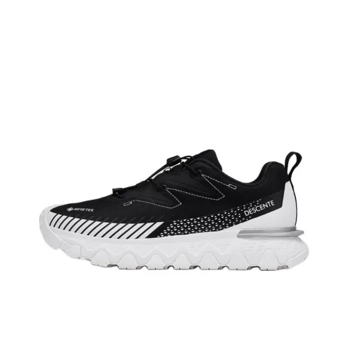 DESCENTE Ski Style Slip-resistant Abrasion-resistant Low Top Casual Women's Black White