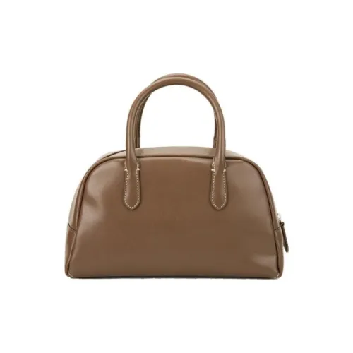 NOTHING WRITTEN Сумка из коровьей кожи Бостон Сумка Маленькая Женская Коричневая