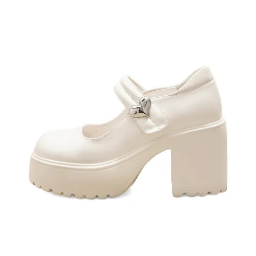 A Poinsettia Princess Грубый каблук Туфли Мэри Джейн Женские