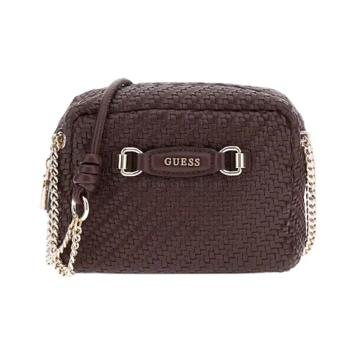 GUESS ПУ (полиуретан) Сумка через плечо Мини Женская Темно-коричневая