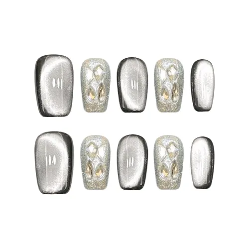 COLLEEN Нет Макияж Орхидея False Nail Короткий Квадрат Готический Кошачий глаз Elegance Brightening Однотонный