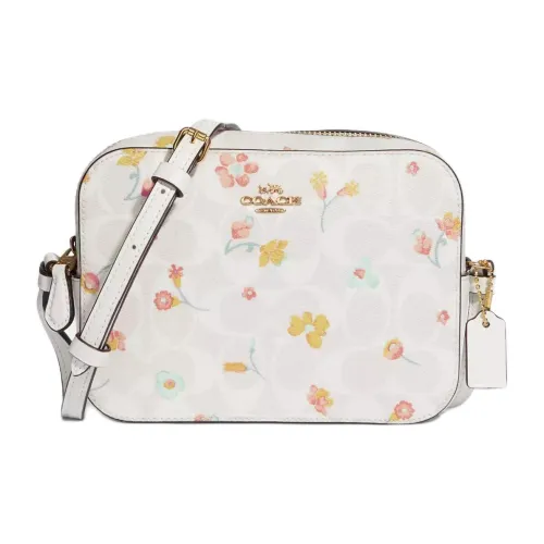 COACH Camera Кожа Сумка через плечо Camera Сумка Маленькая Женская Белая