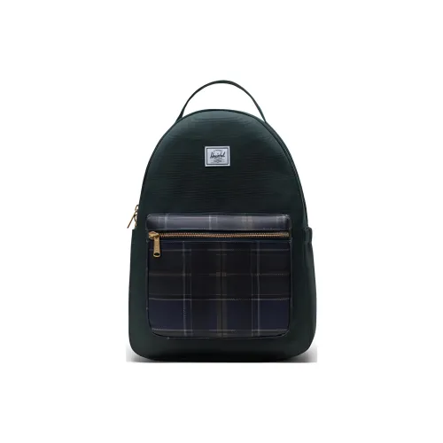 Herschel Nova Series Переработанный материал Рюкзак Унисекс Зеленая клетка
