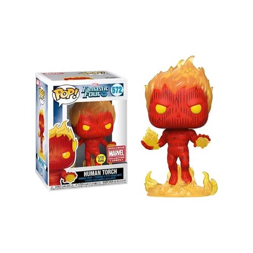 Funko Marvel Characters POP Fantastic Four Thunderstorm Glow in the Dark Limited Edition Chibi Figures