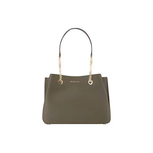 MICHAEL KORS Teagen Кожа Плечевая сумка Сумка Большая Женская Зеленая