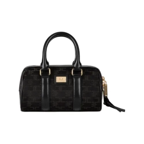 Elisabetta Franchi Полиамид и Хлопок Сумка Путешественная Сумка Мини Женская Черная