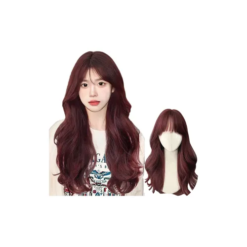 FYOSEE Перука для женских длинных волос розово-красный воздух длинный кудрявый естественный повседневный