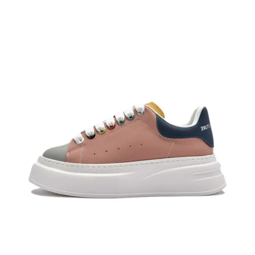 M COUTURE Slip-resistant Low Top Скейтборд Кроссовки Женские Розовые