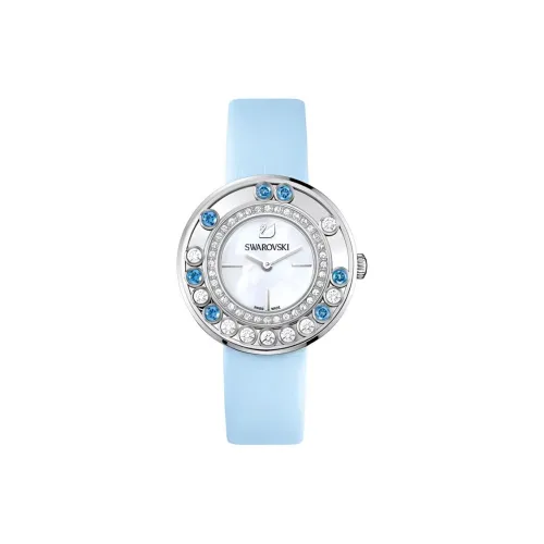 Swarovski Наручные часы Кварцевый механизм Кожаный ремешок 35 Белый циферблат Женские часы