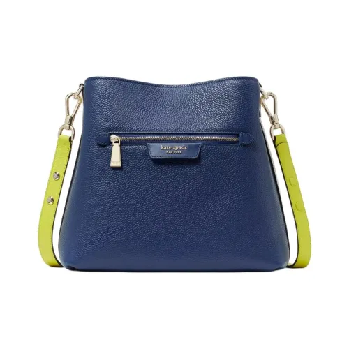 Kate Spade Hudson Litchi Grain Leather Crossbody Bag Shoulder Bag Women's Blue Кейт Спейд Хадсон Личи Грейн Кожаная Сумка через плечо Сумка на плечо Женская Синяя