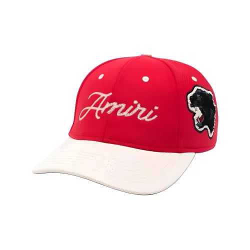 AMIRI Телячья кожа Шерсть Полиамид Кепки Мужские Красные