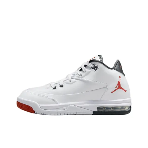 Jordan Flight Происхождение 3 Амортизация Поддержка MID Топ Детские кроссовки для тренировок Белый черный красный Подростки