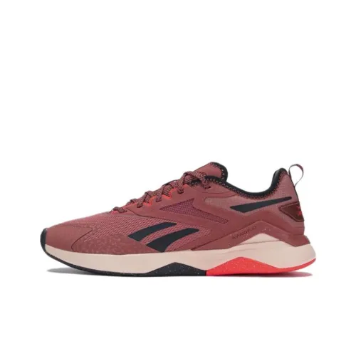 Reebok Nanoflex Тренировочные Кроссовки Низкие Топ Кирпично-Красный Женские