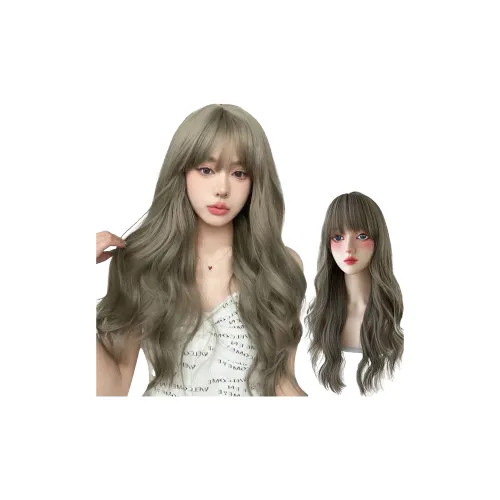 FYOSEE Перука для женских длинных волос естественный объем стильная для полной головы мятного цвета коричневые длинные кудрявые волосы