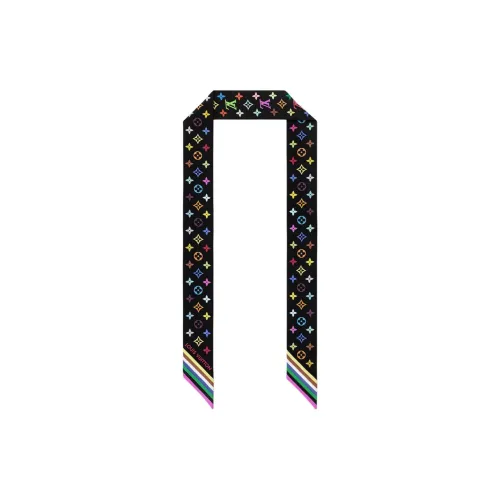 LOUIS VUITTON Шелковые шарфы Унисекс Черный