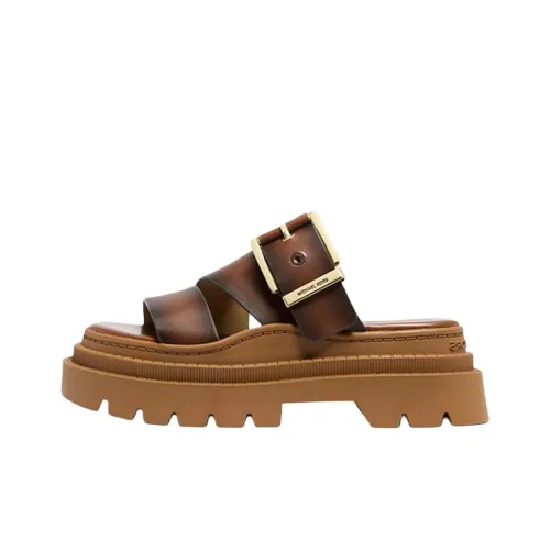 MICHAEL KORS Colby Шлепанцы 6,3 см Женские Коричневый