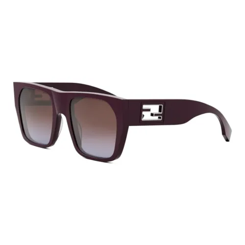 FENDI Ацетат Нерегулярная форма Солнцезащитные очки Унисекс Черный