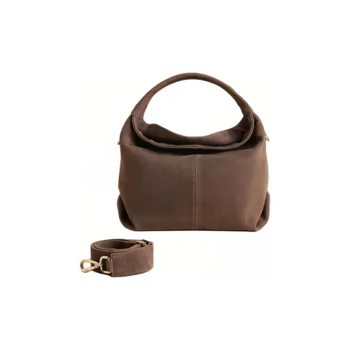 Manu Atelier Full с рельефным нубуком кожа через плечо сумка мини женская тауповая