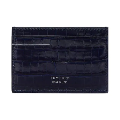 TF Кожа Картхолдер Мужской Темно-синий