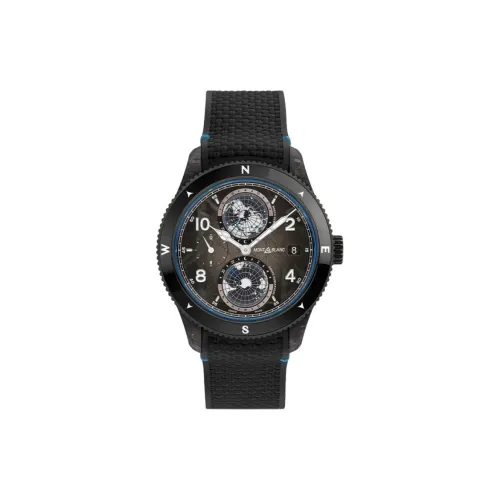 MONTBLANC 1858 Collection Автоматический Механический Часы Мужские Циферблат 43,5 мм Черный