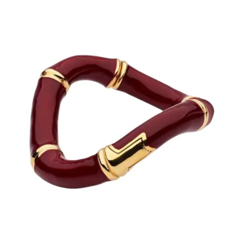 GUCCI Эмаль Металл Латунь Браслеты Унисекс Красный