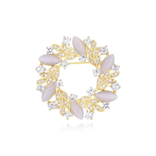 Фиолетовый экологически чистый сплав броши женские