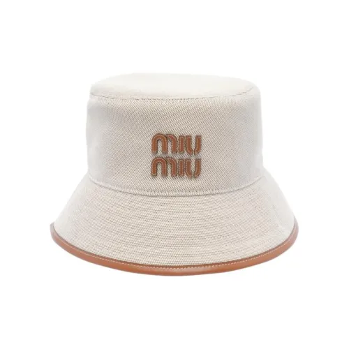 MIU MIU Женские Белые Панамы из хлопка