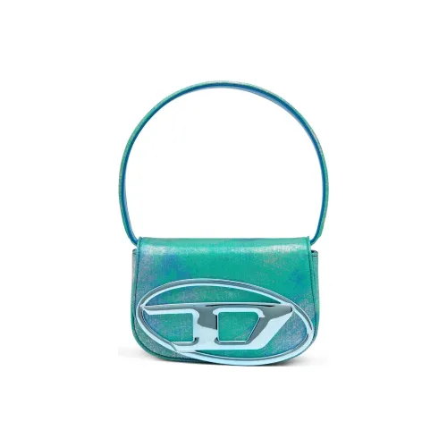 DIESEL Хлопок Одно плечо Сумка Женская Павлиний зеленый