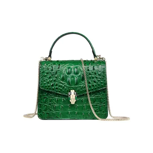 DEERE JACK Коровья кожа Сумка через плечо Средняя Женская Зеленая