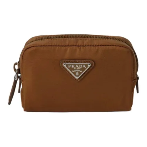PRADA RE Нейлон Косметичка Мужская Коричневая