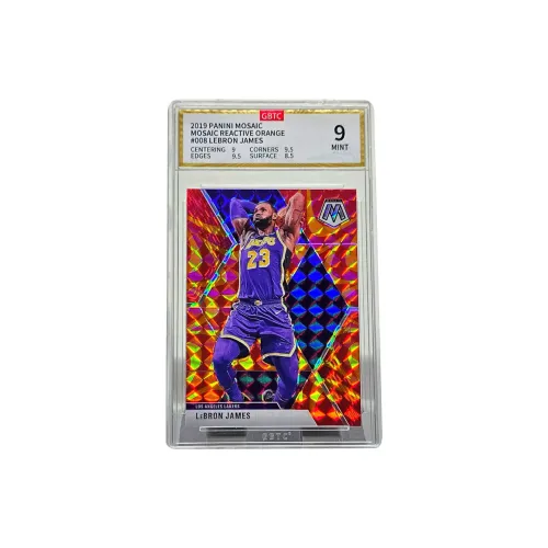 PANINI LeBron James Игрок Карта First Мозаика Коллекция Double Slam Dunk Дизайн Orange Ripple Голографическая карта