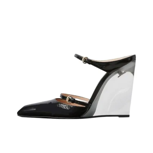 GUCCI Домашние тапочки 10,9cm Женские Черный