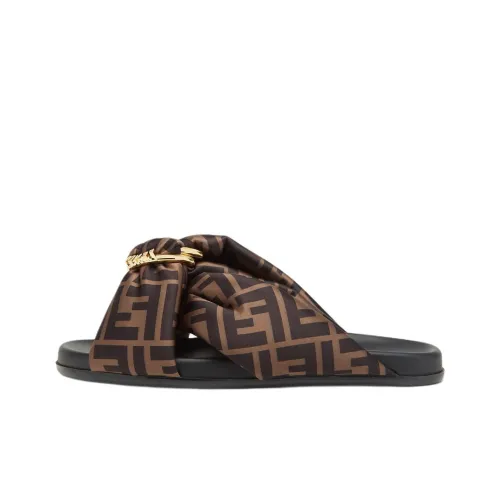 FENDI Feel Слипоны Женские Коричневый