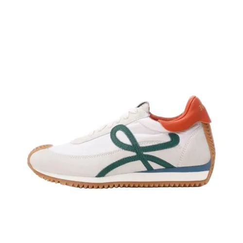 LOEWE Flow Runner Low Топ Повседневная обувь Женская Белая