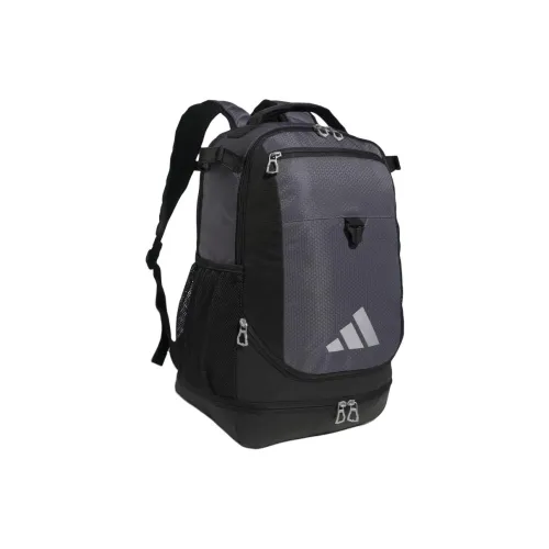 Adidas Polyester Backpack Unisex Black Gray Adidas Полиэстер Рюкзак Унисекс Черный и Серый