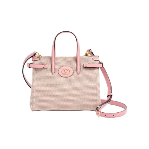 Valentino Canvas Bag Tote Bag Shopping Bag Shoulder Bag Handbag Small Women's Pink