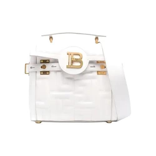 BALMAIN B Buzz Телячья кожа Сумка через плечо Сумка Женская Экрю