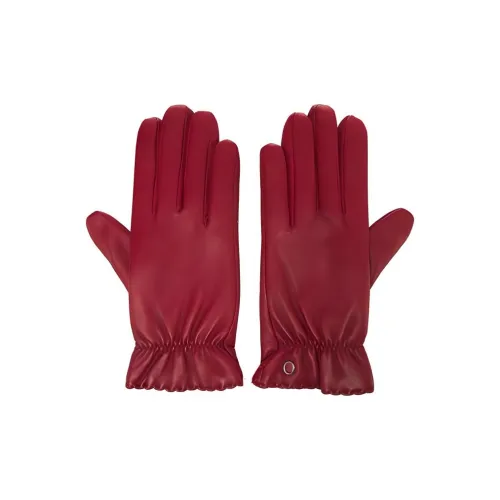 Перчатки Orciani из овечьей кожи шерсти кашемира женские красные
