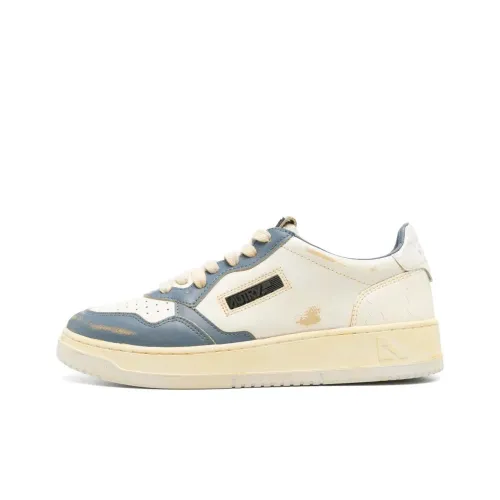 AUTRY Super Vintage Low Топ Скейтборд Кроссовки Мужские Бежево-Синие