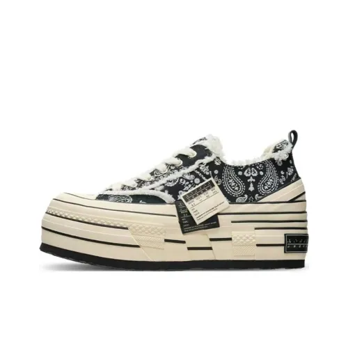 VESSEL Пейсли Двойной Этикетка LADDER Обувь Вечеринка Низкий Топ Кеды Унисекс