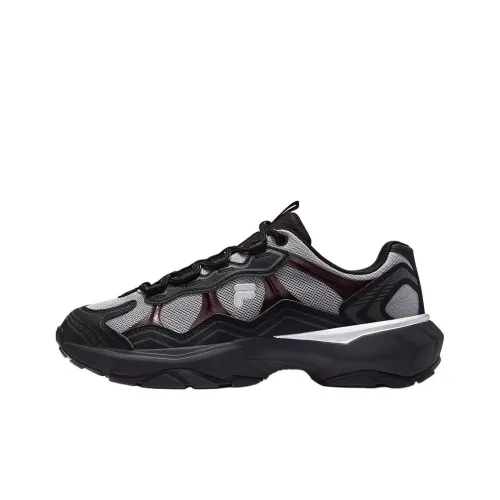 FILA FUSION GRAVEL Stratum Shoes Устойчивые к истиранию Низкий Топ Повседневная обувь Мужская Черный Серый