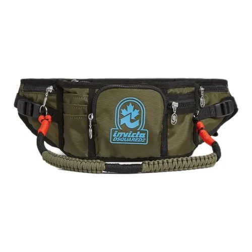 DSQUARED 2 Полиэстер Одно плечо Через плечо Бананка Мужской Армейский зеленый