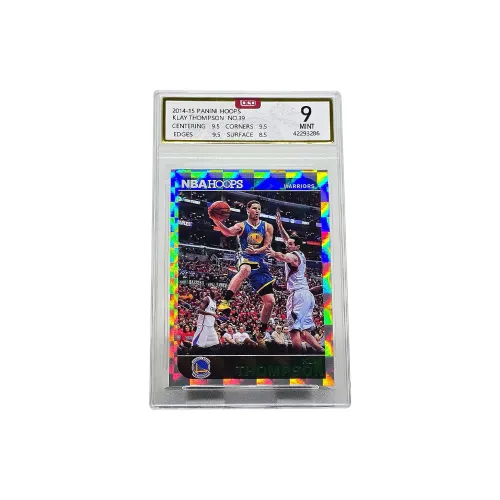 Панини Клей Томпсон Игрок Карта Сезон 2014 Нет Гол или Ассистов БЛОКИ Сложенные Ромб Радужный Голографическая Карта