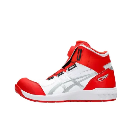 Asics Winjob High Топ Повседневные Беговые Кроссовки Унисекс Белый Красный