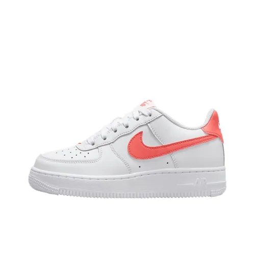 Nike Air Force 1 Slip Resistant Abrasion Resistant Низкий Топ Детские Скейтбординги Белый Подростки