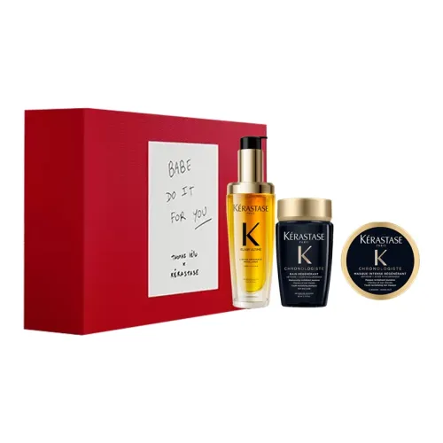 KERASTASE Beloved Black Gold Double Luxury Наборы шампуней и кондиционеров для ухода за волосами Увлажняющие 75мл+80мл+75мл