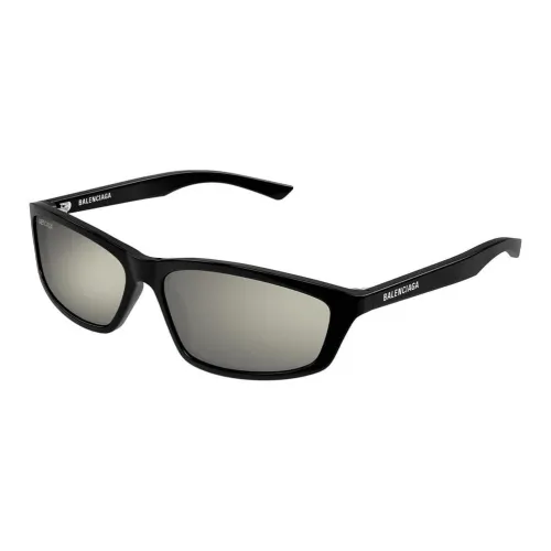 Balenciaga Переработанные ацетатные солнцезащитные очки с неровной формой унисекс черный