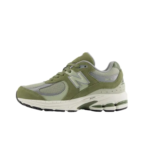 New Balance NB 2002 Low Топ Детские беговые кроссовки Оливково-зеленый Подростки